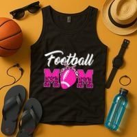 Football Mom Leopard Cute Tank Top thumb 4