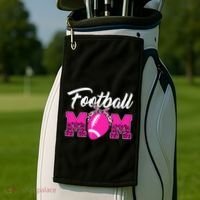 Football Mom Leopard Cute Golf Towel thumb 2