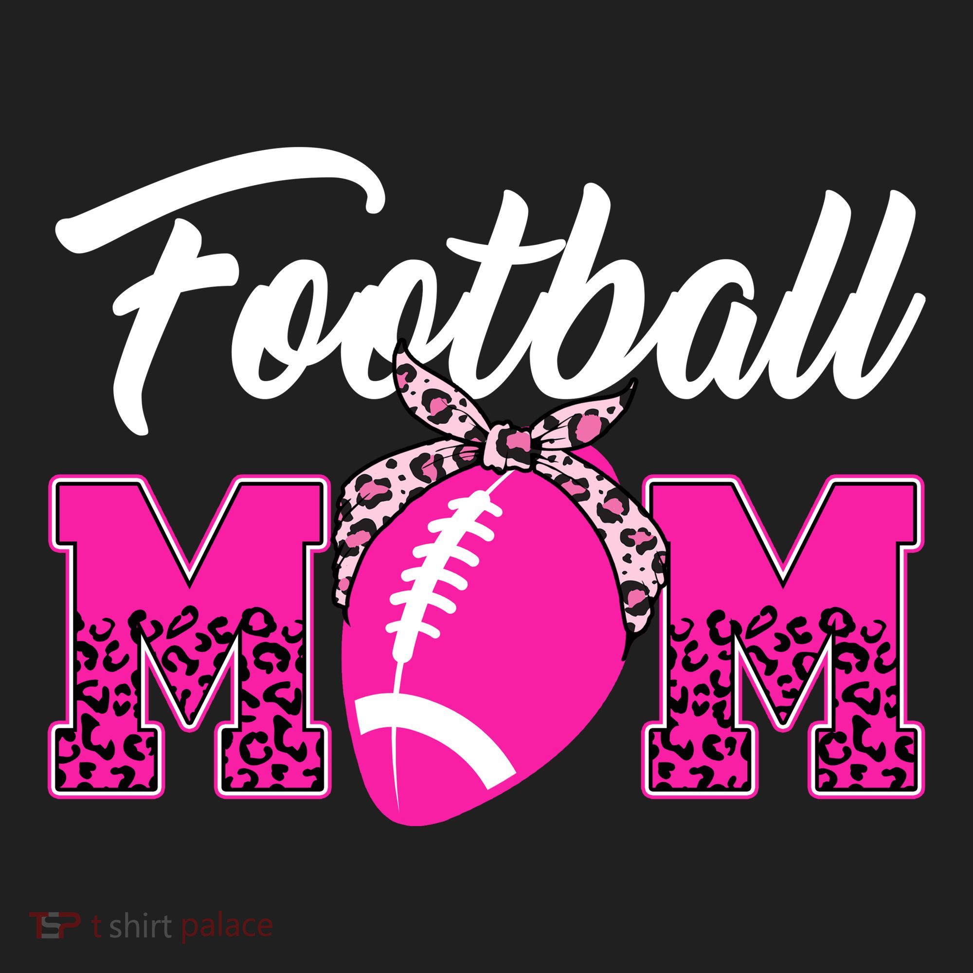 Football Mom Leopard Cute Golf Towel