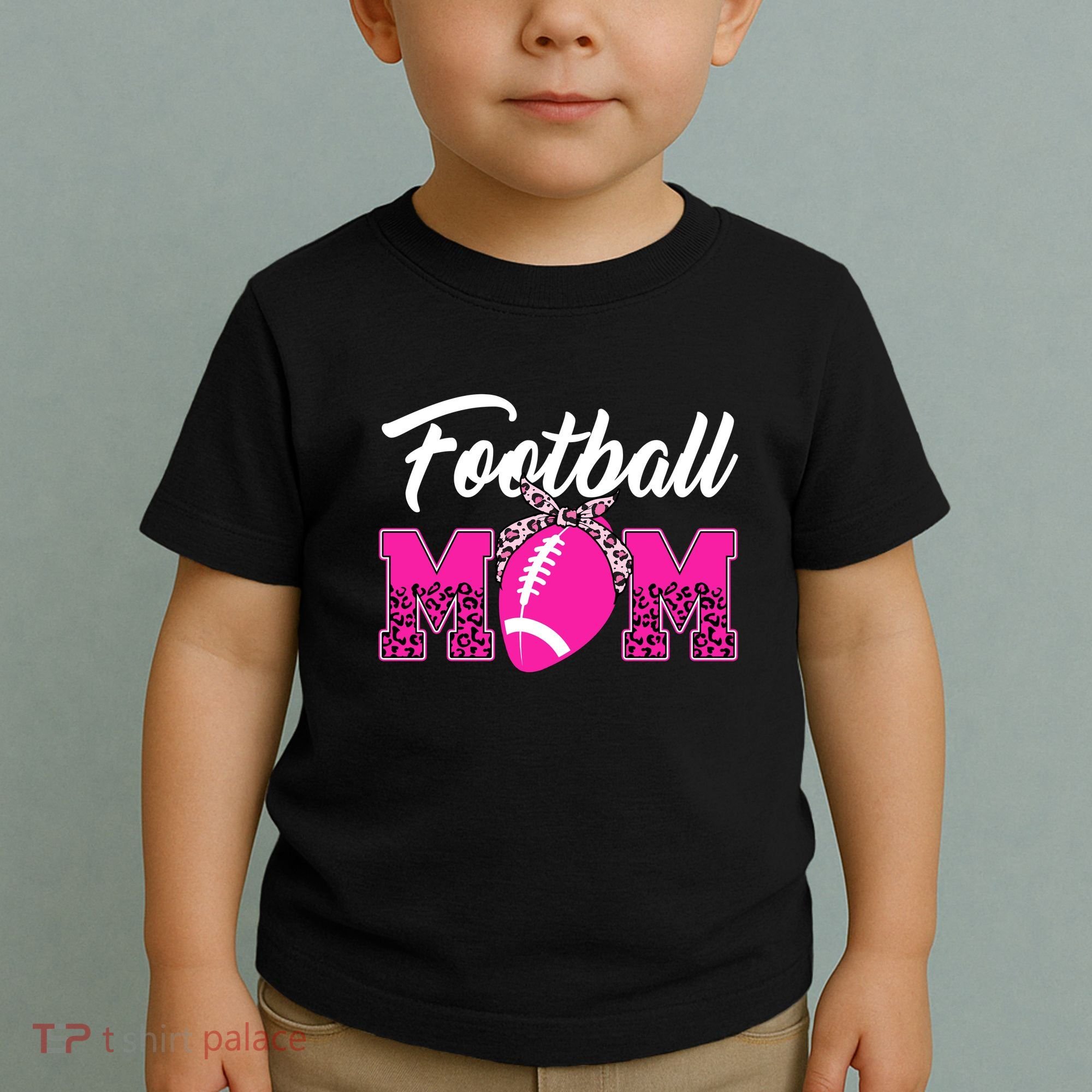 Football Mom Leopard Cute Toddler T-Shirt