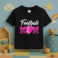 Football Mom Leopard Cute Toddler T-Shirt thumb 3