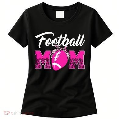 Football Mom Leopard Cute Women's T-Shirt