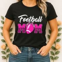 Football Mom Leopard Cute Women's T-Shirt thumb 2