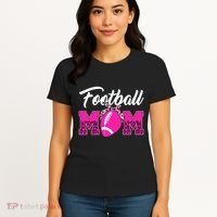 Football Mom Leopard Cute Women's T-Shirt thumb 4