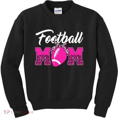 Football Mom Leopard Cute Kids Sweatshirt