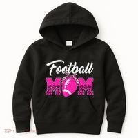 Football Mom Leopard Cute Kids Hoodie thumb 0