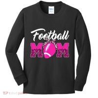 Football Mom Leopard Cute Kids Long Sleeve Shirt thumb 0