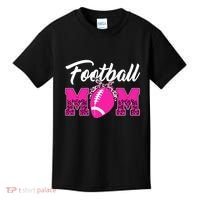 Football Mom Leopard Cute Kids T-Shirt thumb 0
