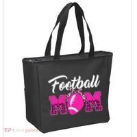 Football Mom Leopard Cute Tote Bag thumb 2