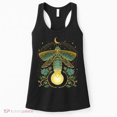 Firefly Magical Lunar Mystical Design For Nature Lovers Women's Tank Top