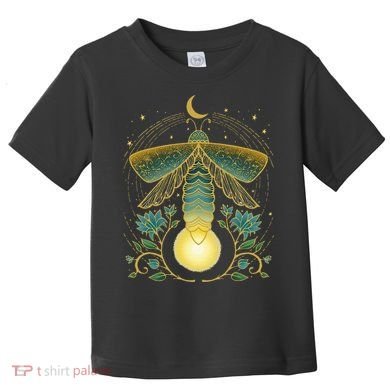 Firefly Magical Lunar Mystical Design For Nature Lovers Toddler T-Shirt