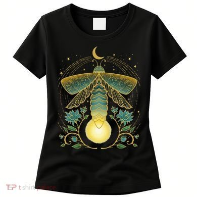 Firefly Magical Lunar Mystical Design For Nature Lovers Women's T-Shirt