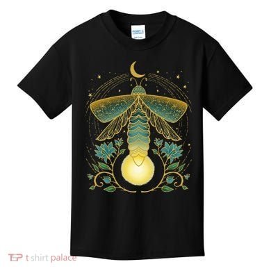 Firefly Magical Lunar Mystical Design For Nature Lovers Kids T-Shirt