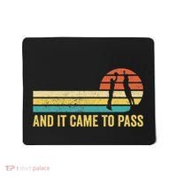 Funny Mormon Missionary Lds Basketball And It Came To Pass Mousepad thumb 0
