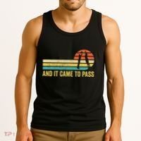 Funny Mormon Missionary Lds Basketball And It Came To Pass Tank Top thumb 3