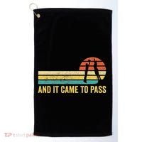 Funny Mormon Missionary Lds Basketball And It Came To Pass Golf Towel thumb 0