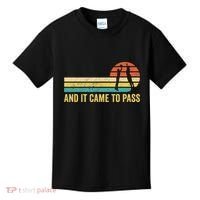 Funny Mormon Missionary Lds Basketball And It Came To Pass Kids T-Shirt thumb 0
