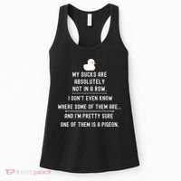 Funny Meme My Ducks Are Absolutely Not In A Row Pigeon Women's Tank Top thumb 0