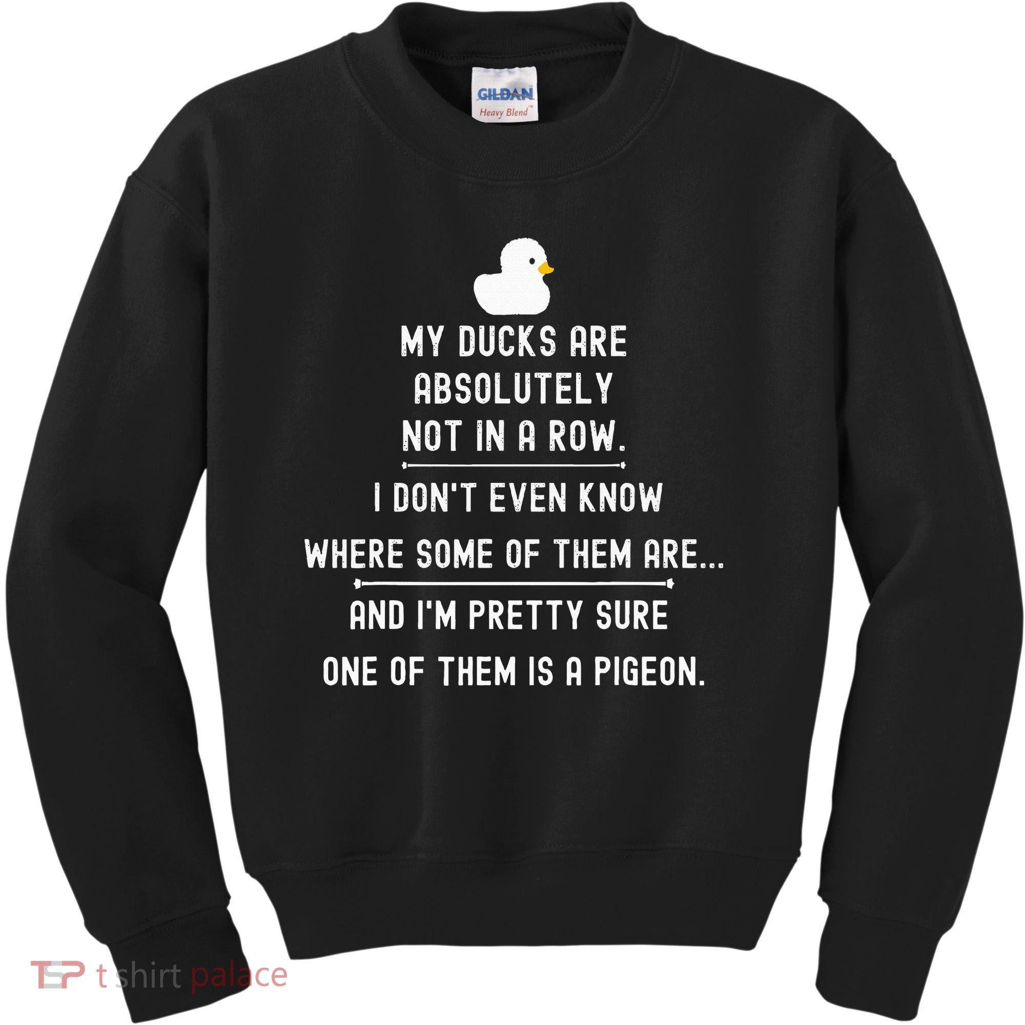Funny Meme My Ducks Are Absolutely Not In A Row Pigeon Kids Sweatshirt