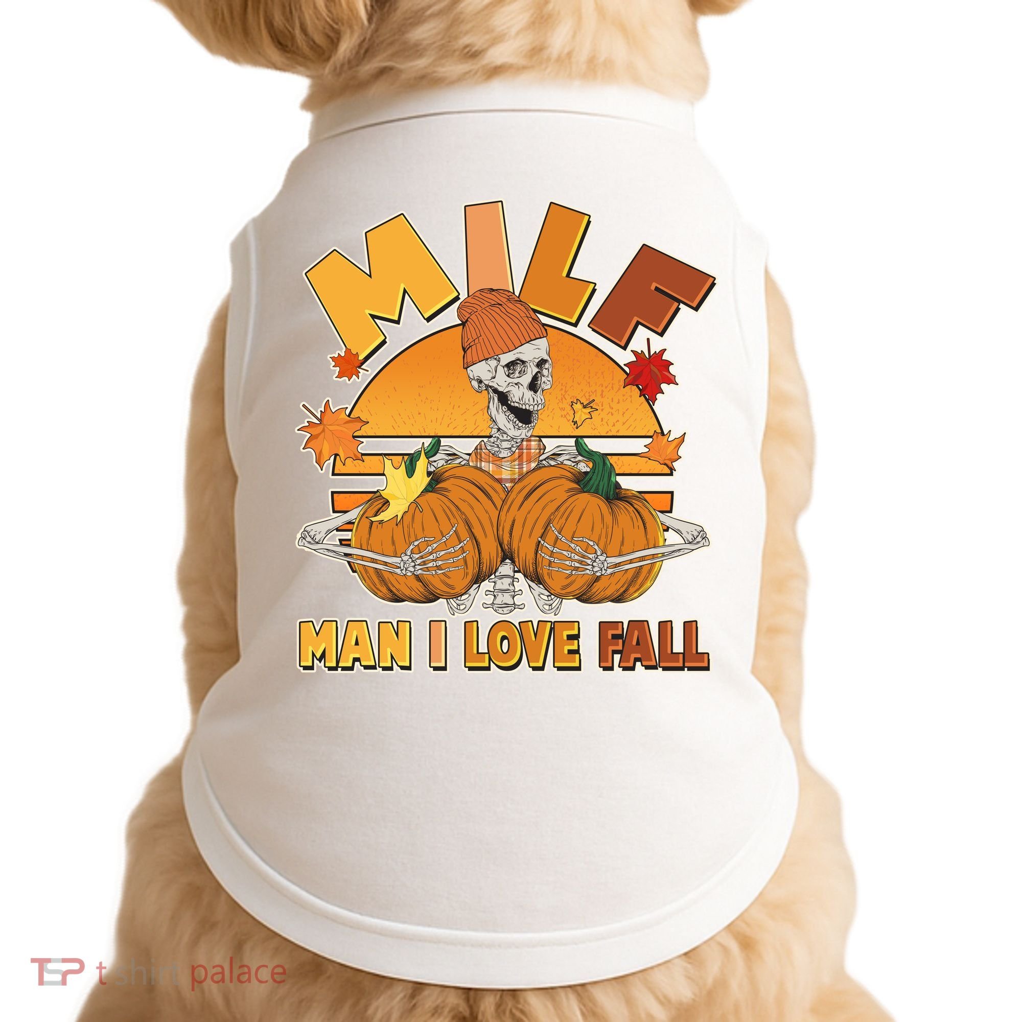 Funny MILF Man I Love Fall Doggie Tank