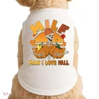 Funny MILF Man I Love Fall Doggie Tank thumb 0