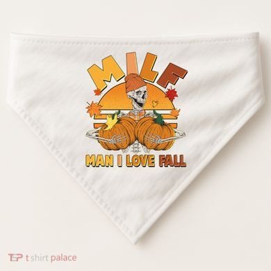 Funny MILF Man I Love Fall USA-Made Doggie Bandana