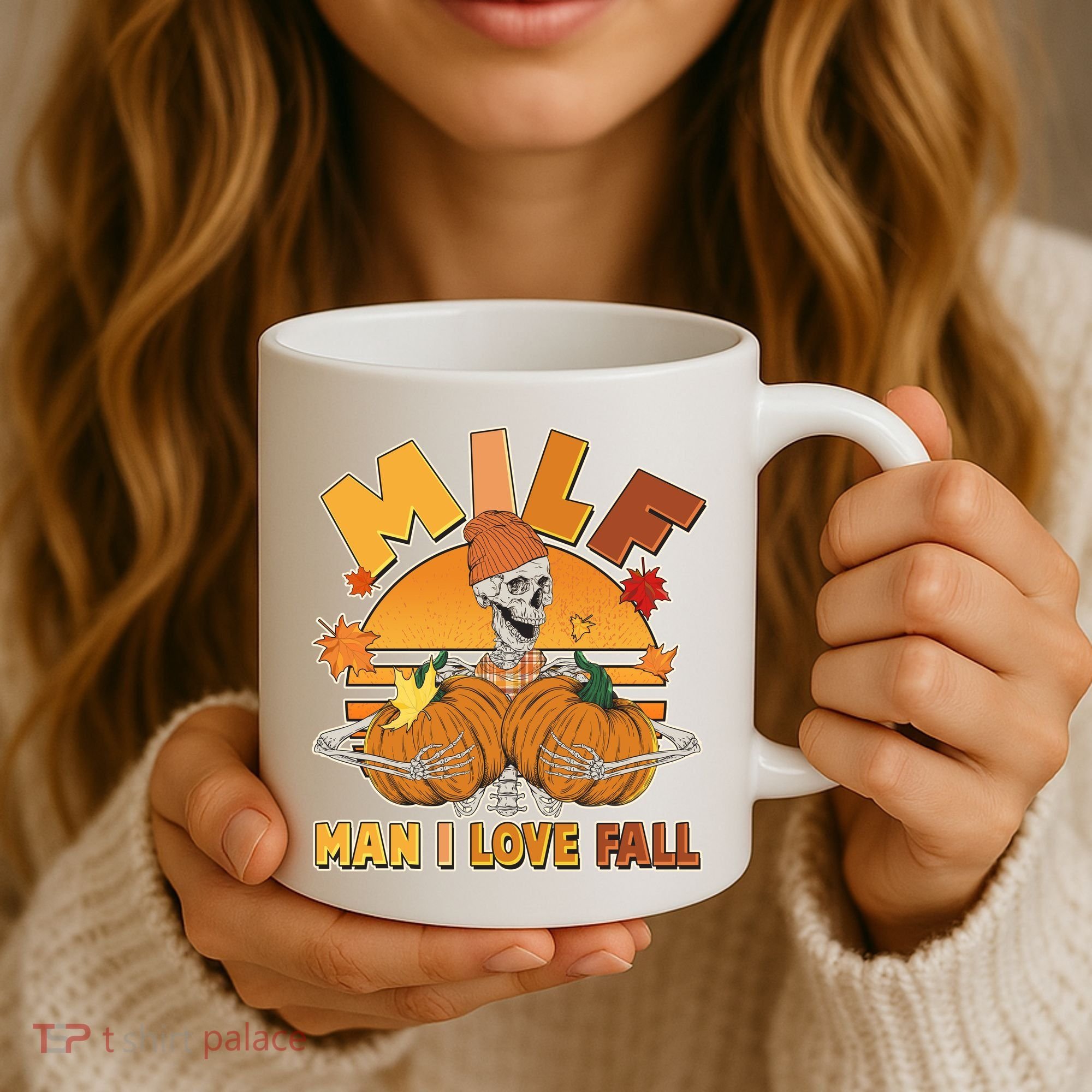 Funny MILF Man I Love Fall Coffee Mug