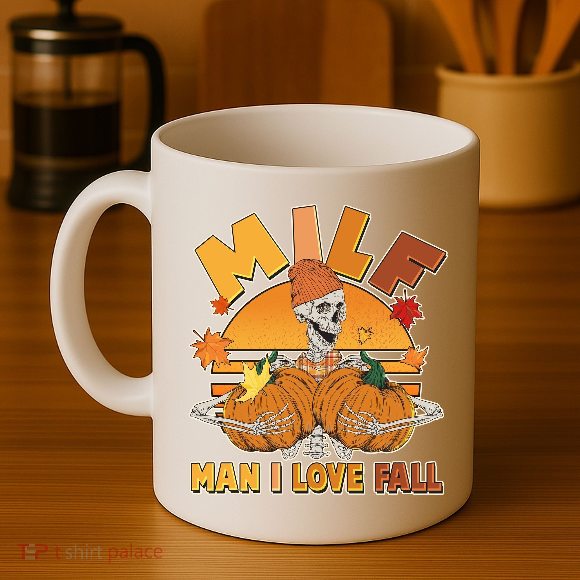 Funny MILF Man I Love Fall Coffee Mug