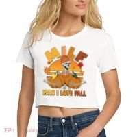Funny MILF Man I Love Fall Women's Crop Top Tee thumb 2