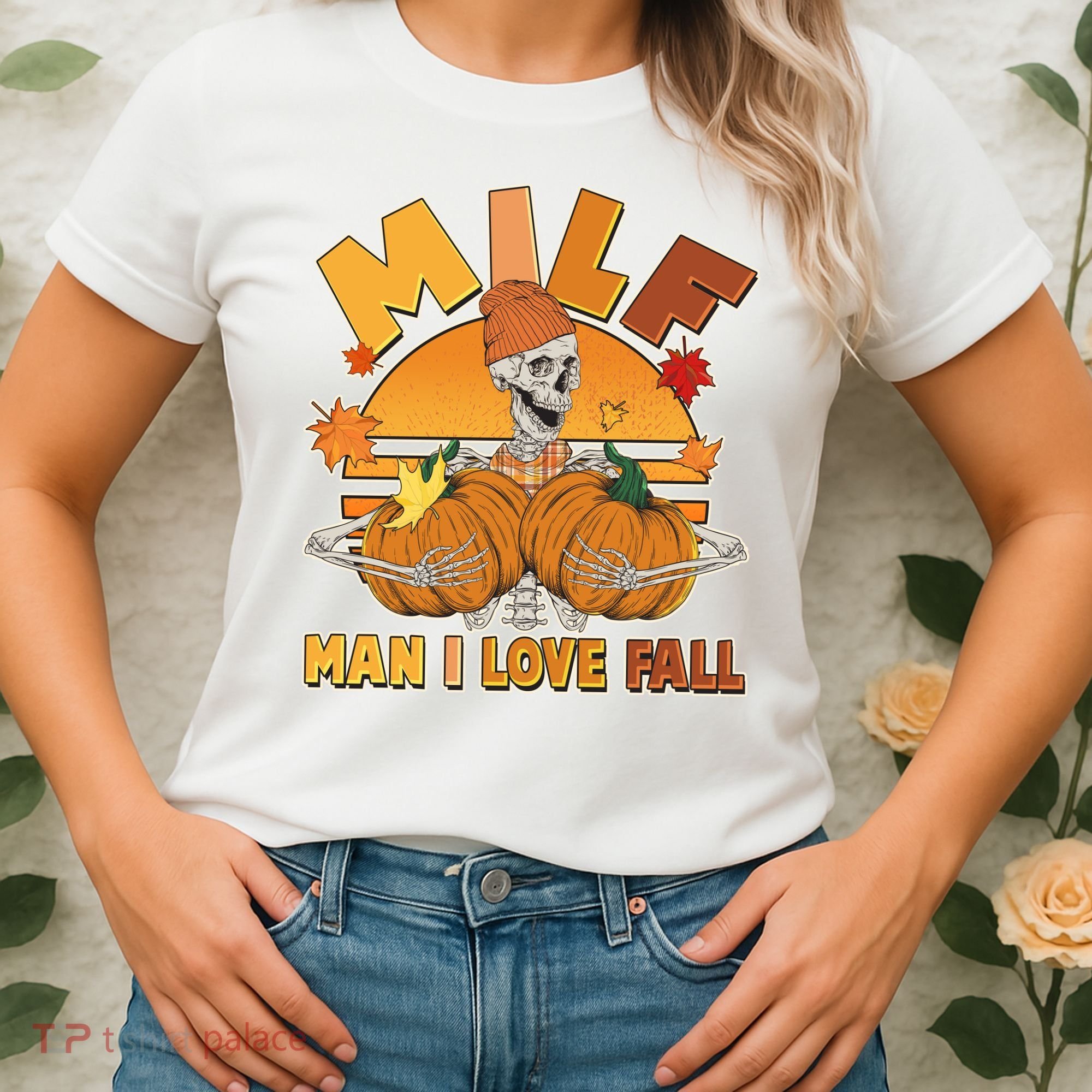 Funny MILF Man I Love Fall Women's T-Shirt