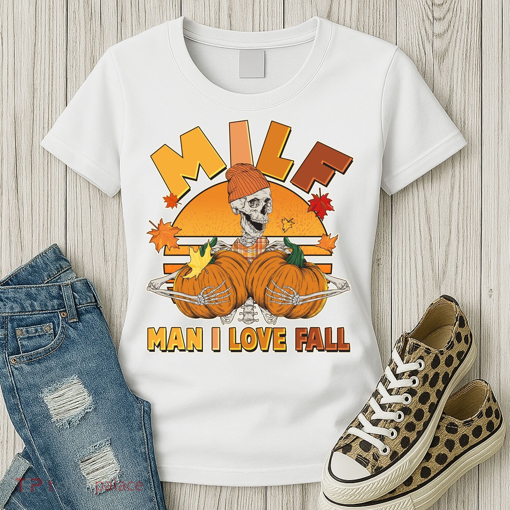 Funny MILF Man I Love Fall Women's T-Shirt
