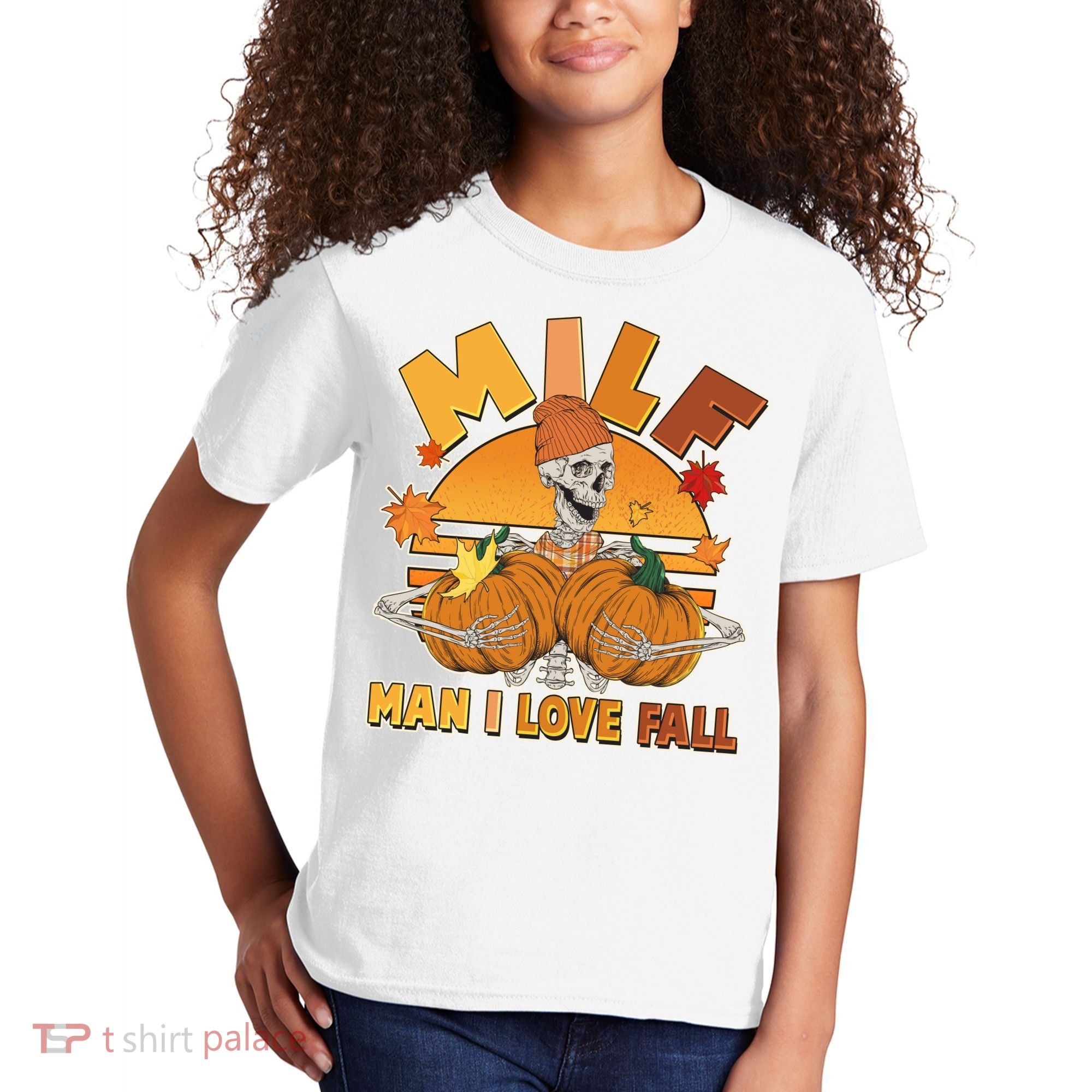 Funny MILF Man I Love Fall Kids T-Shirt