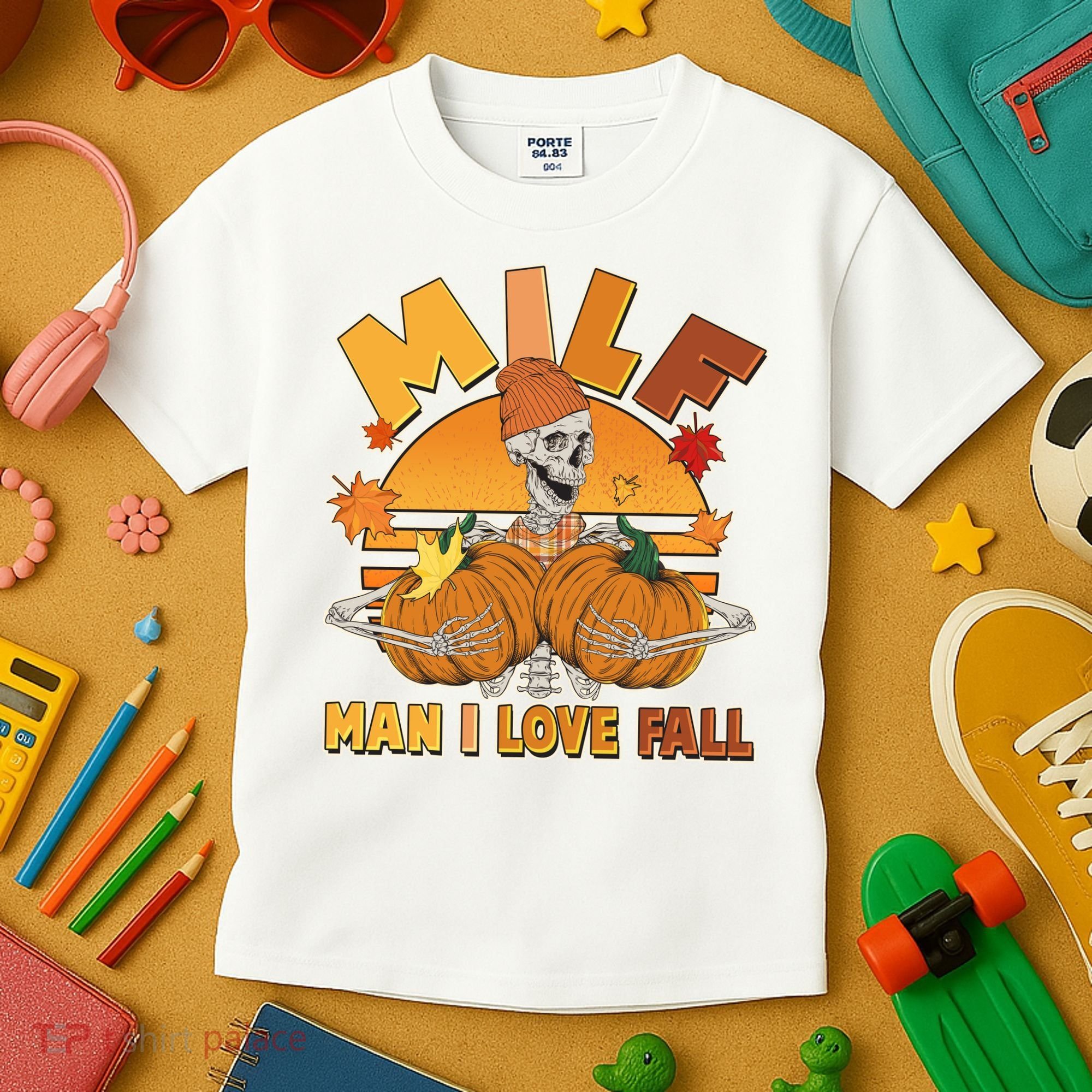 Funny MILF Man I Love Fall Kids T-Shirt