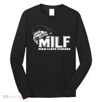 Funny MILF Man I Love Fishing Long Sleeve Shirt thumb 0