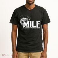 Funny MILF Man I Love Fishing Tall T-Shirt thumb 2