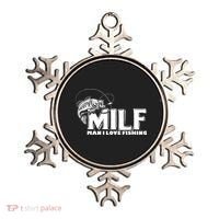 Funny MILF Man I Love Fishing Ornament thumb 0
