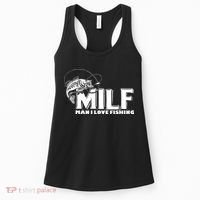 Funny MILF Man I Love Fishing Women's Tank Top thumb 0