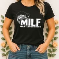 Funny MILF Man I Love Fishing Women's T-Shirt thumb 2