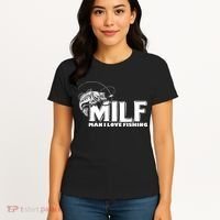 Funny MILF Man I Love Fishing Women's T-Shirt thumb 4