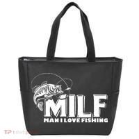 Funny MILF Man I Love Fishing Tote Bag thumb 0