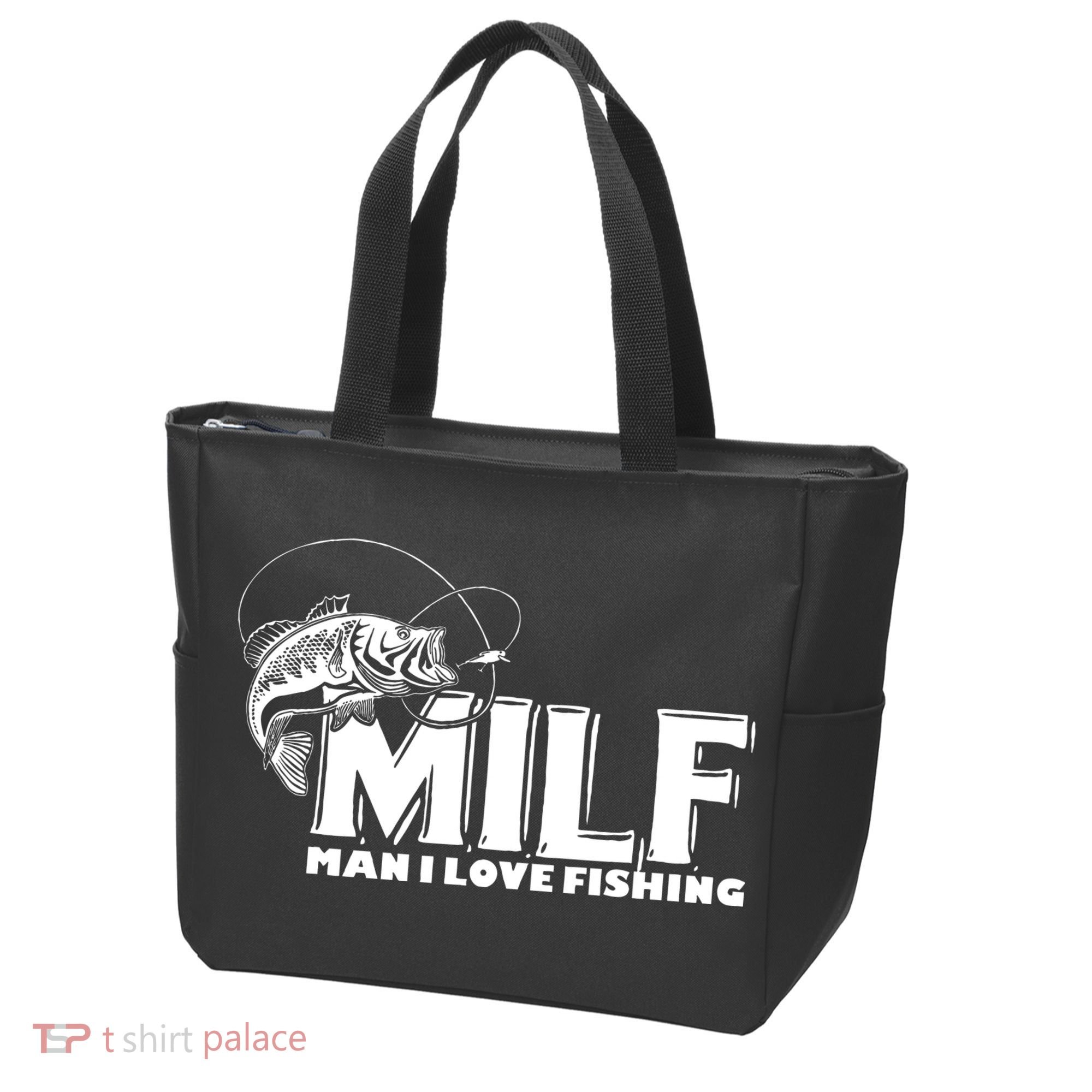 Funny MILF Man I Love Fishing Tote Bag