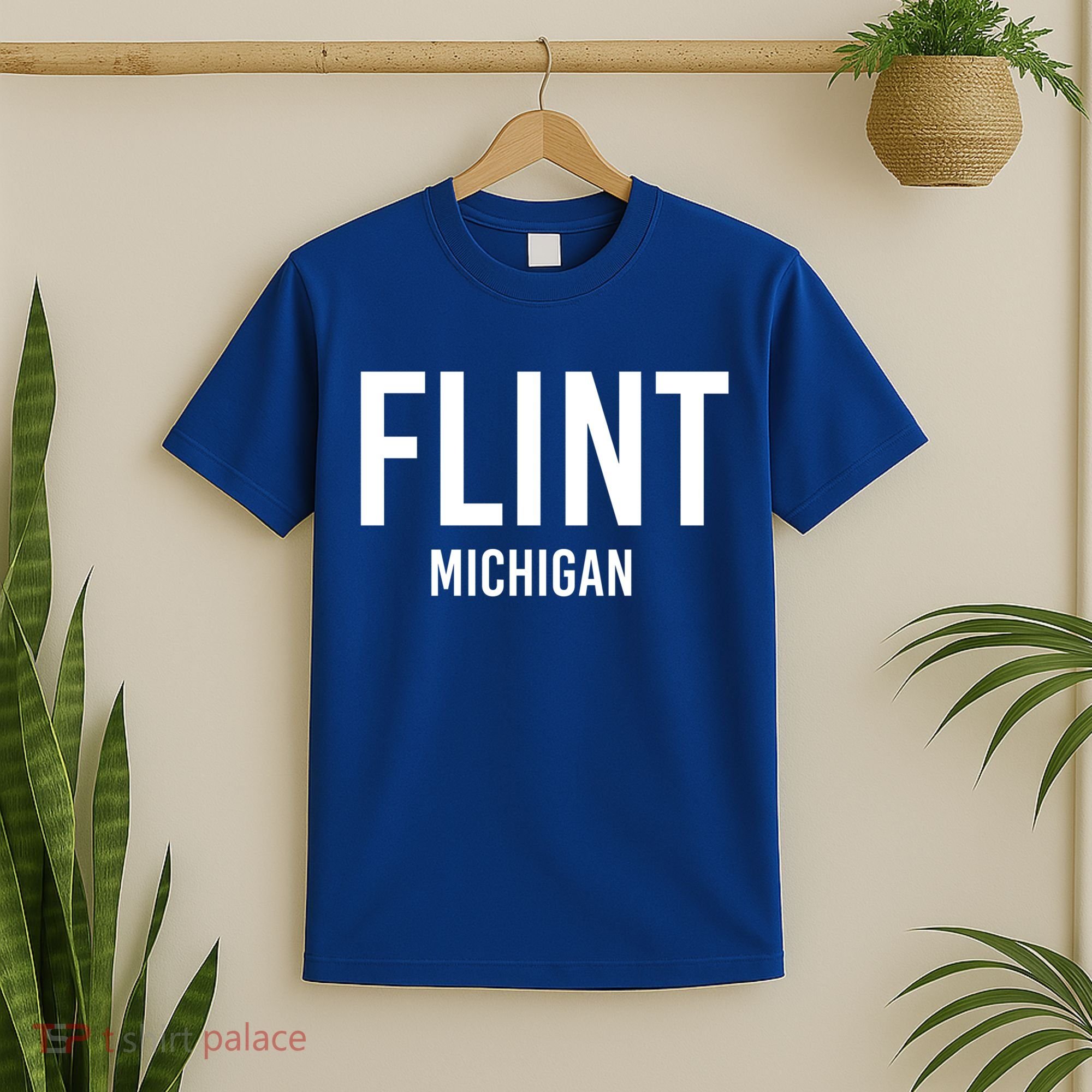 Flint Michigan Mi Usa Patriotic Vintage Sports Great Gift T-Shirt