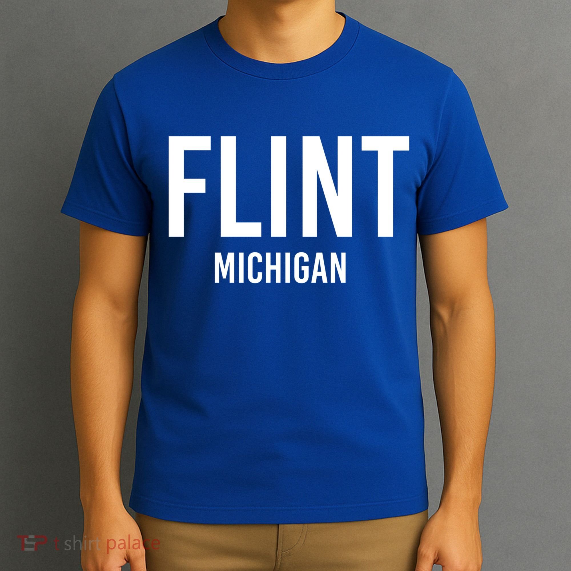 Flint Michigan Mi Usa Patriotic Vintage Sports Great Gift T-Shirt