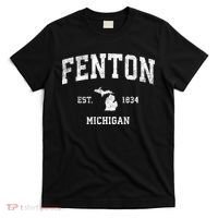 Fenton Michigan Mi Vintage Athletic Sports T-Shirt thumb 0