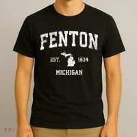 Fenton Michigan Mi Vintage Athletic Sports T-Shirt thumb 3