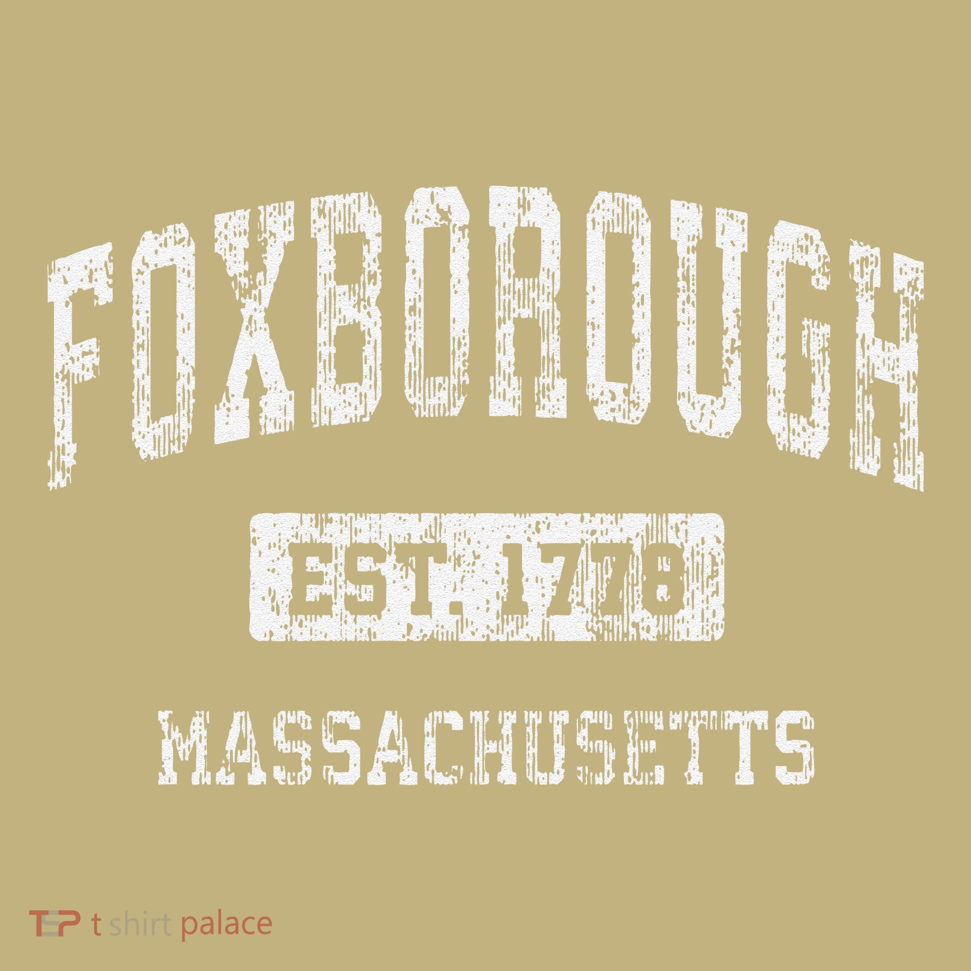 Foxborough Massachusetts Ma Vintage Established T-Shirt