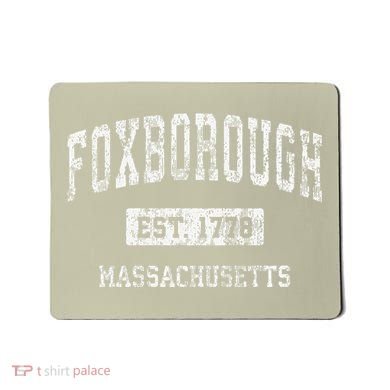 Foxborough Massachusetts Ma Vintage Established Mousepad