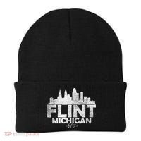 Flint Michigan Mi Skyline Beanie thumb 0