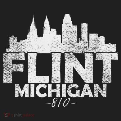 Flint Michigan Mi Skyline Beanie