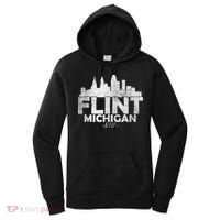 Flint Michigan Mi Skyline Women's Hoodie thumb 0